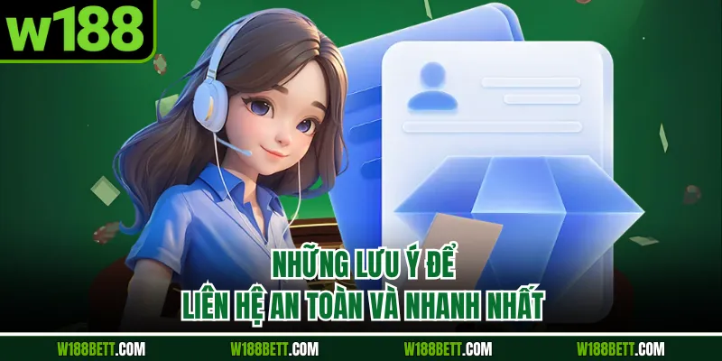 Những lưu ý để liên hệ an toàn và nhanh nhất